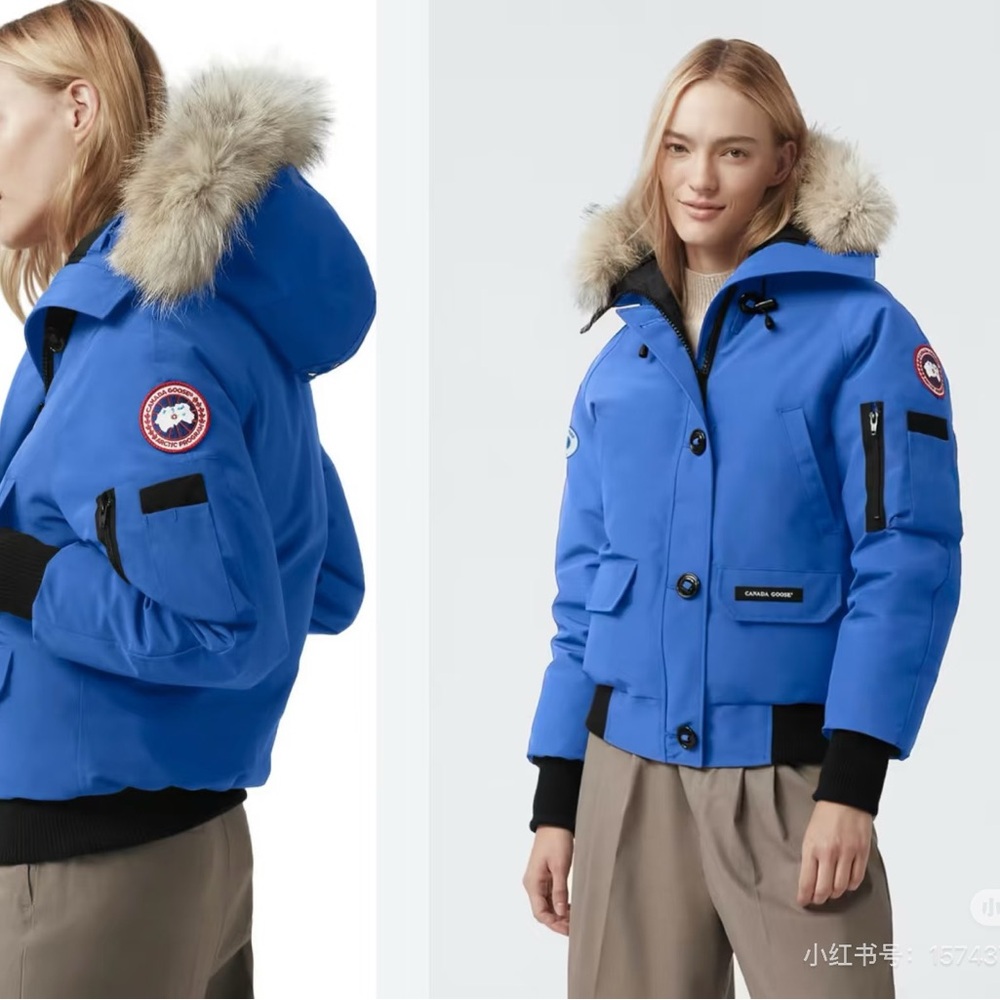#NewWithTag Canada Goose Chilliwack Bomber Blue Down Jacket Women XS